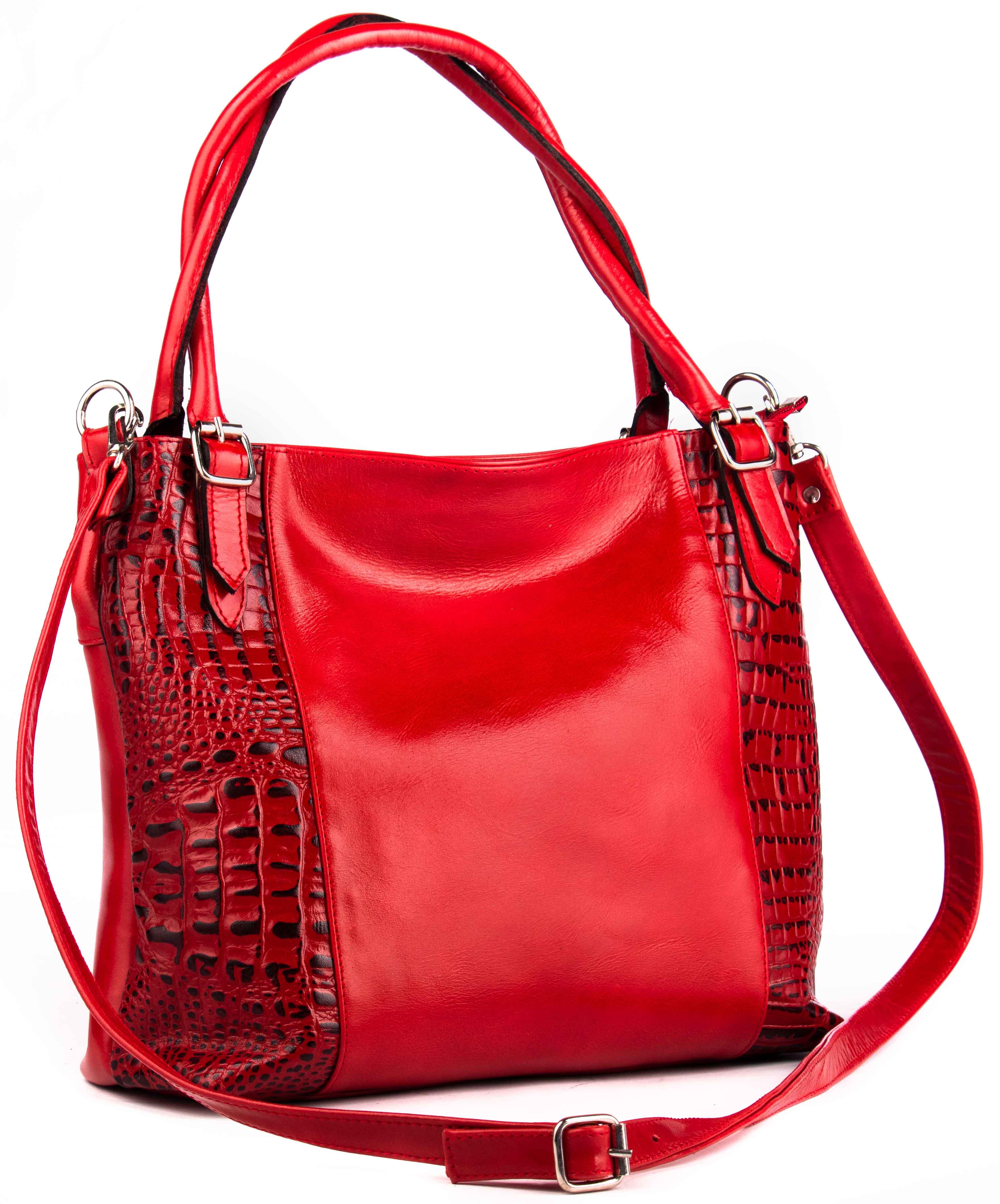 Carteras rojas de cuero new arrivals